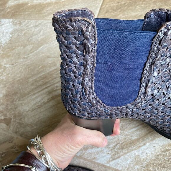 Aquatalia by MARVIN K. Desire Woven Ankle Bootie - Picture 15 of 16